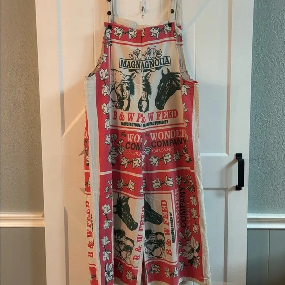 Magnolia Feed Sack Overalls - Picture 1 of 8
